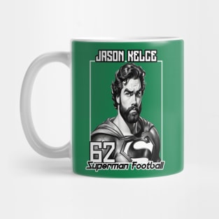 Jason Kelce Superman football Mug